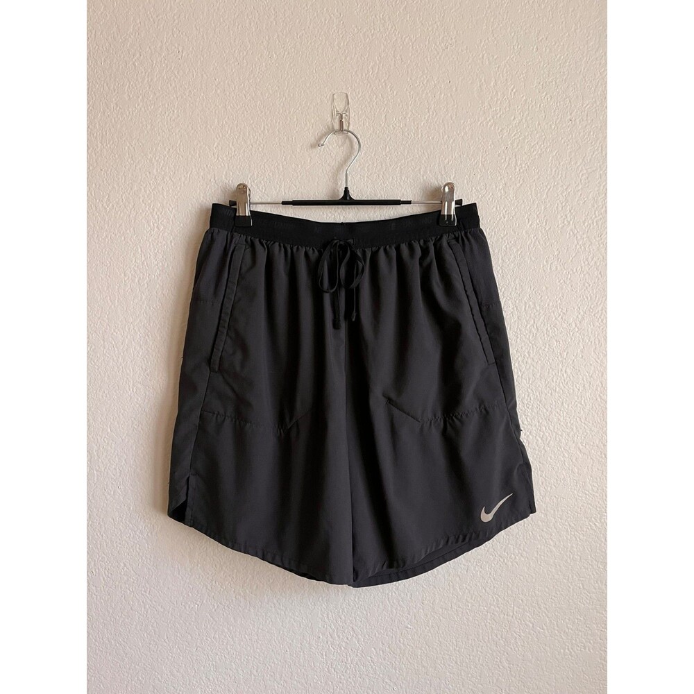Nike Men's Stride 7" Brief Lined 2-in-1 Running Shorts in Black Size MEDIUM